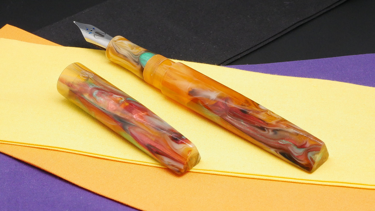 Prospector - Large – CORRL Creations Mango Chutney resin - Bock #8 nib