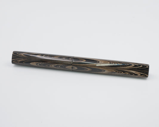Prospector - Small - Nikko Black and White ebonite - Jowo #6 nib