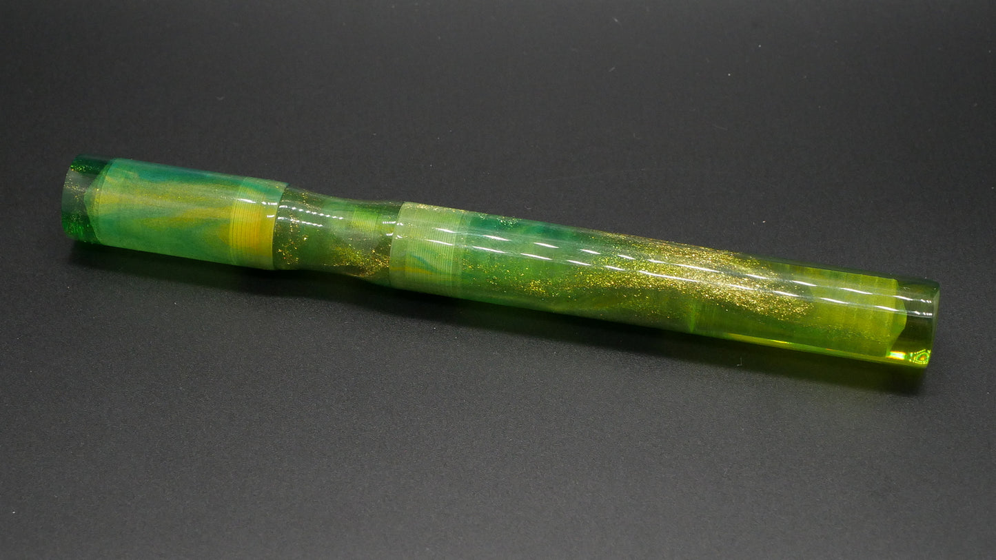 Hale - Small - Pasquale Mirky Greens resin - Bock #6 nib