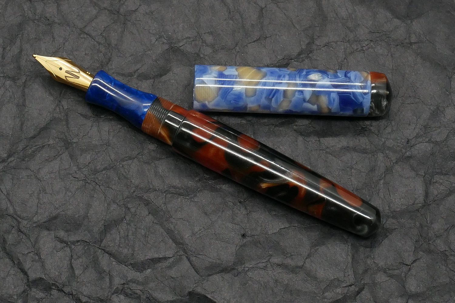 Moody - Medium - Prototype, acrylics - #6 nib