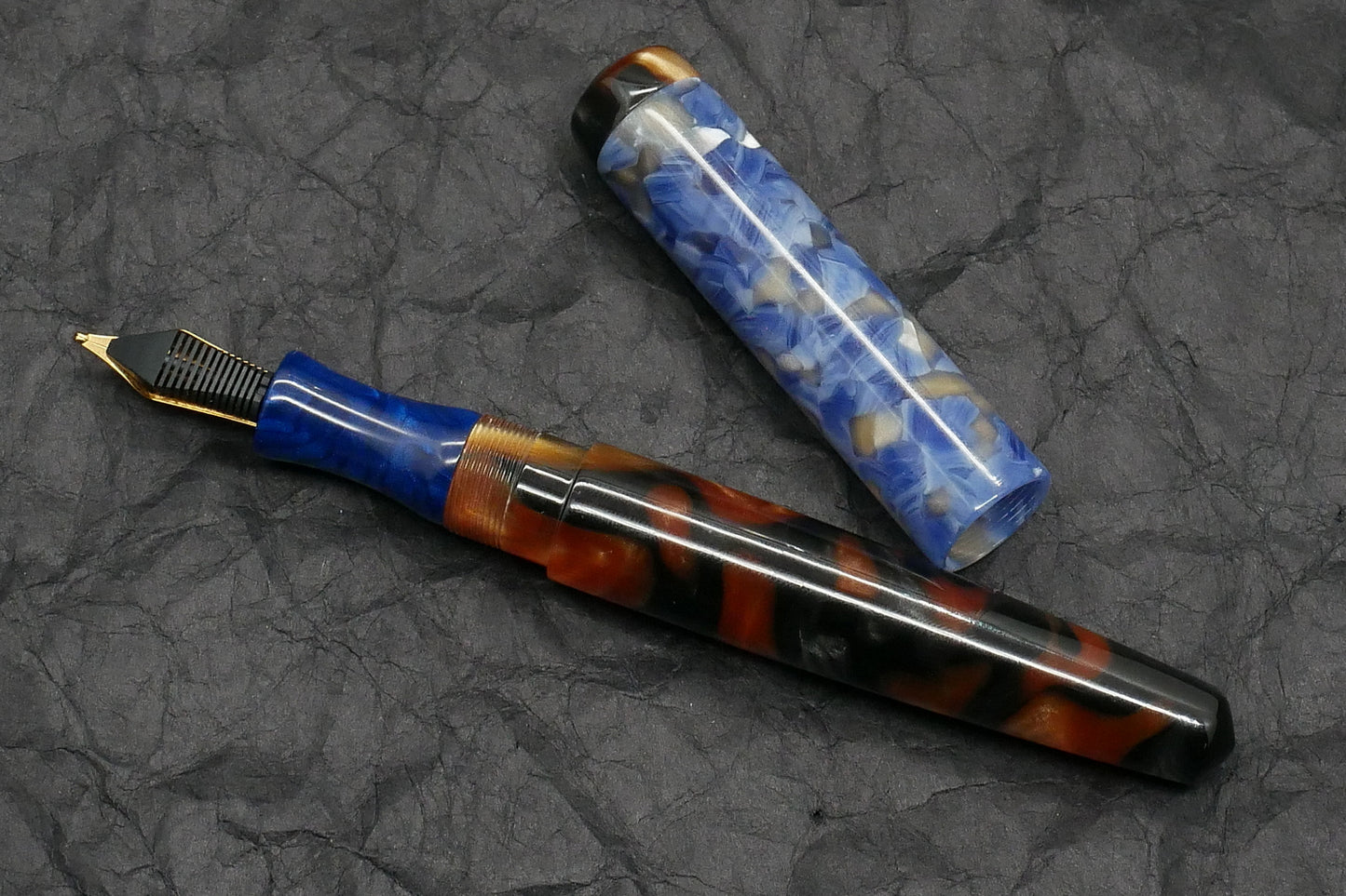 Moody - Medium - Prototype, acrylics - #6 nib