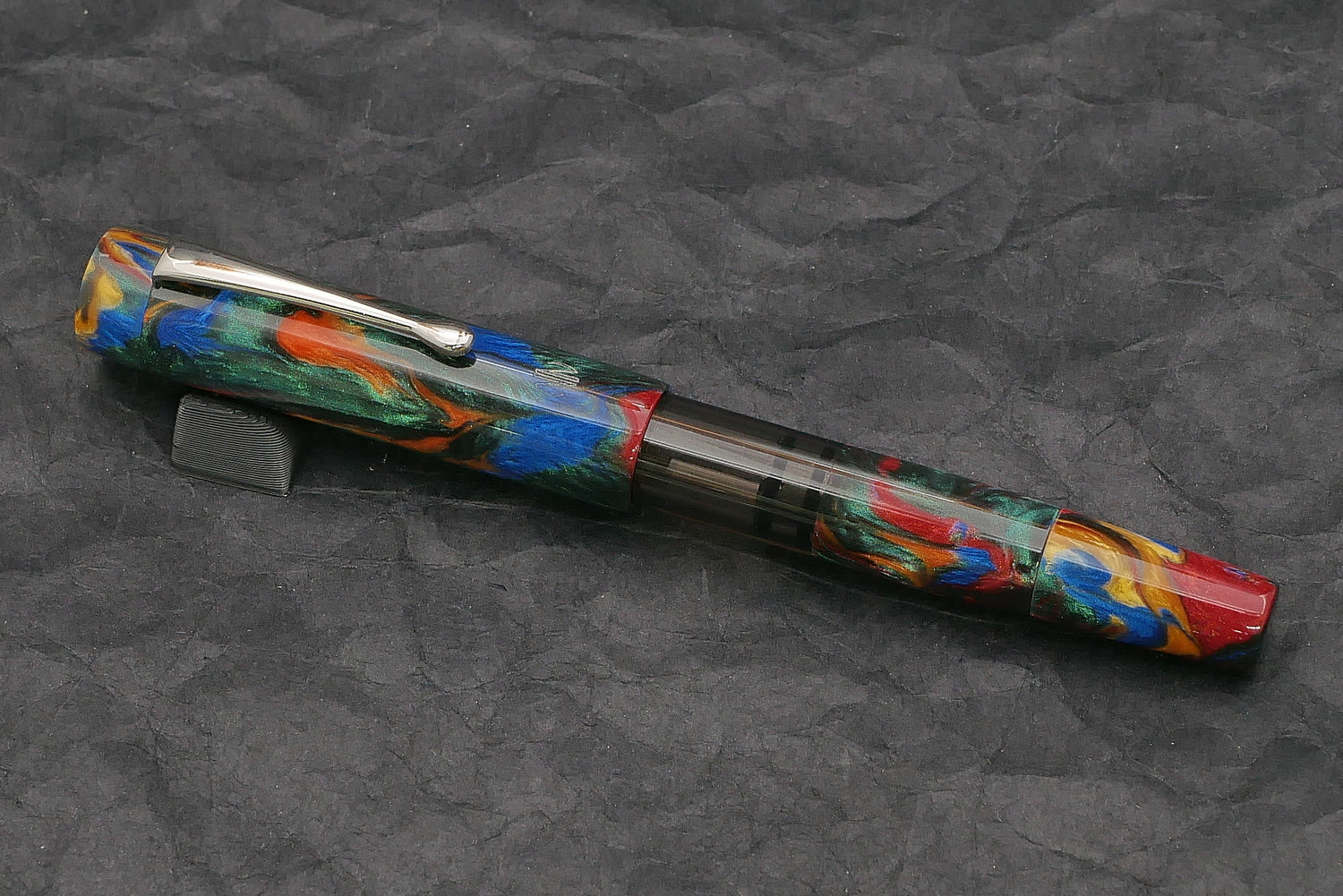 Orville - Medium - Corrl Creations, Holi resin - clip - piston - #6 nib