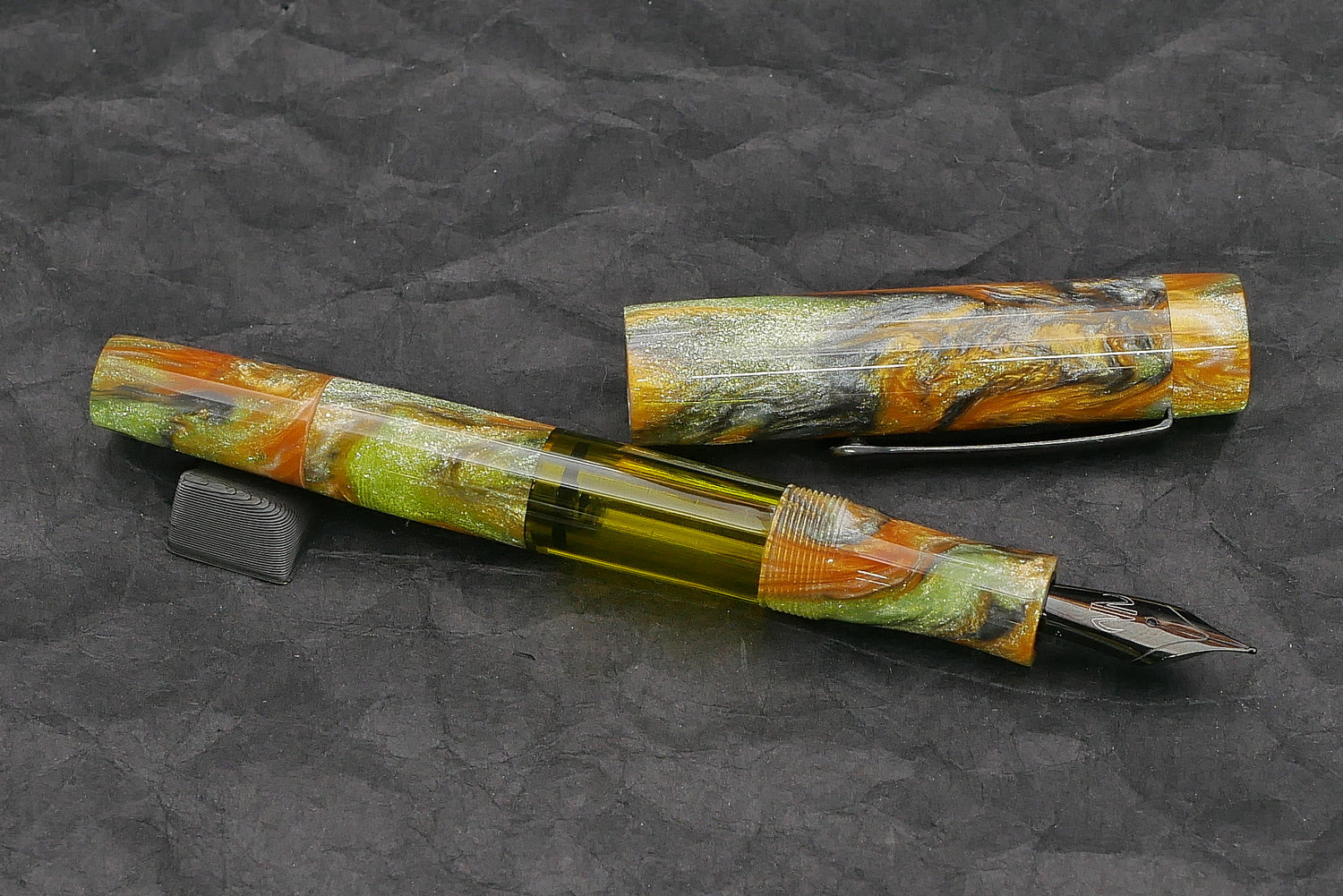 Orville - Medium - Corrl Creations, Not Ryan's Autumn - clip - piston - #6 nib