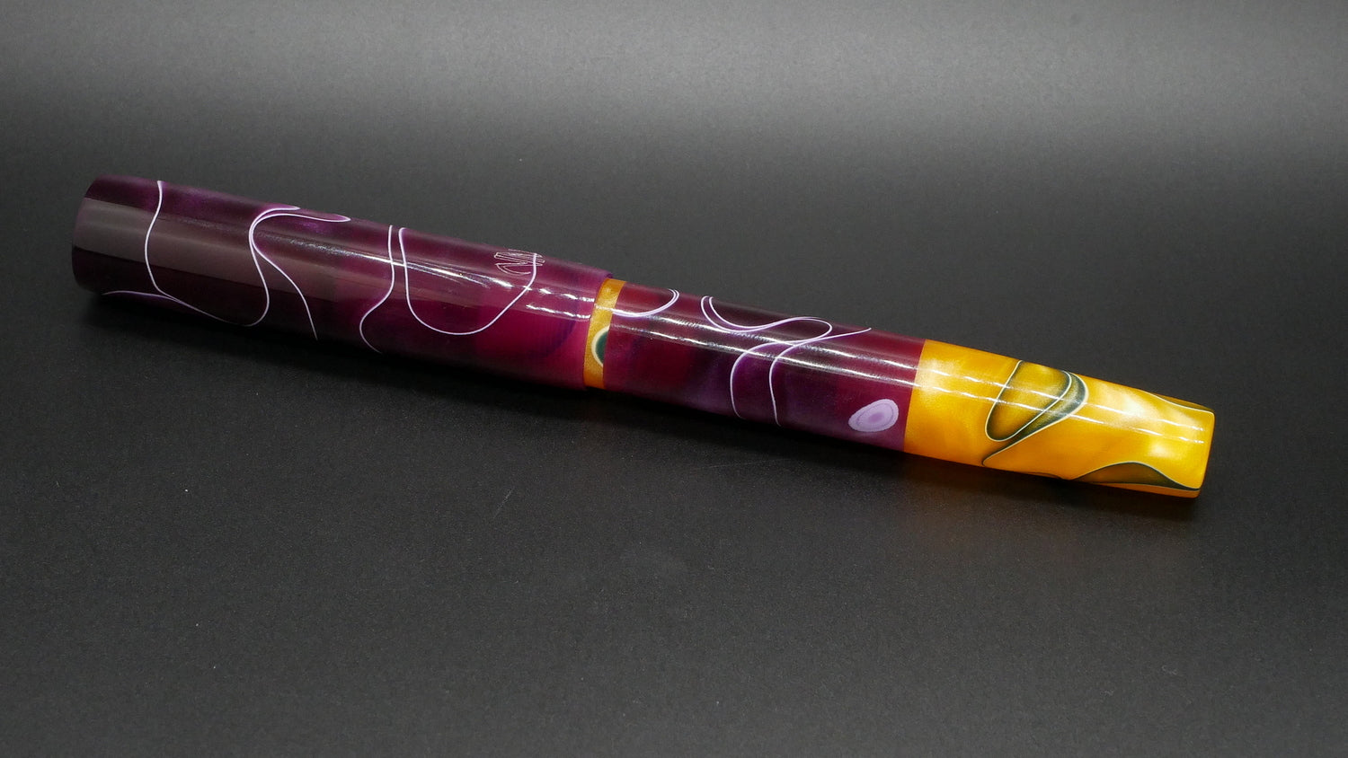 Orville - medium - Yellow & Purple (vest/cap), doublet - Jowo #6 nib