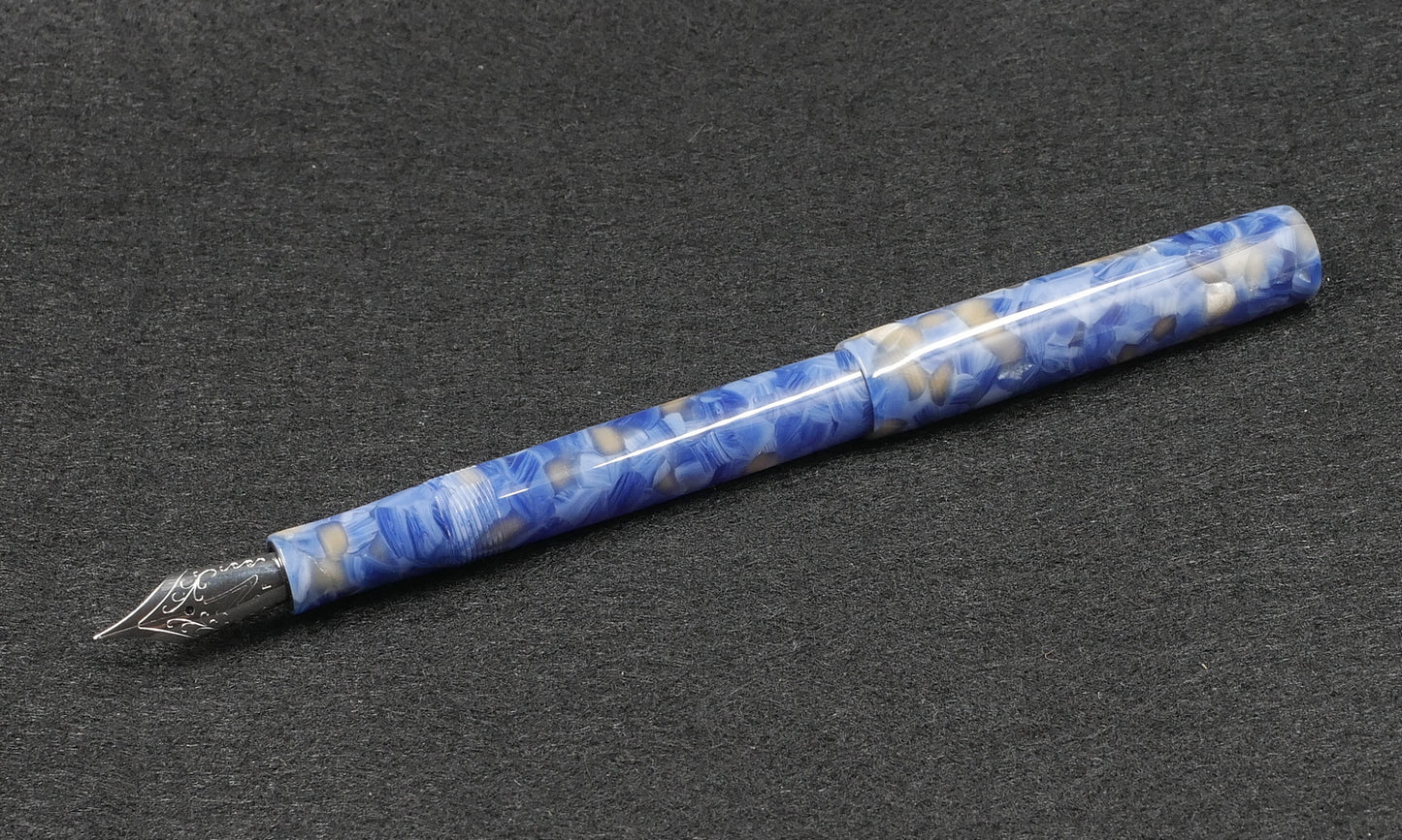 Orville - slim - Blue Shell acrylic - #6 nib