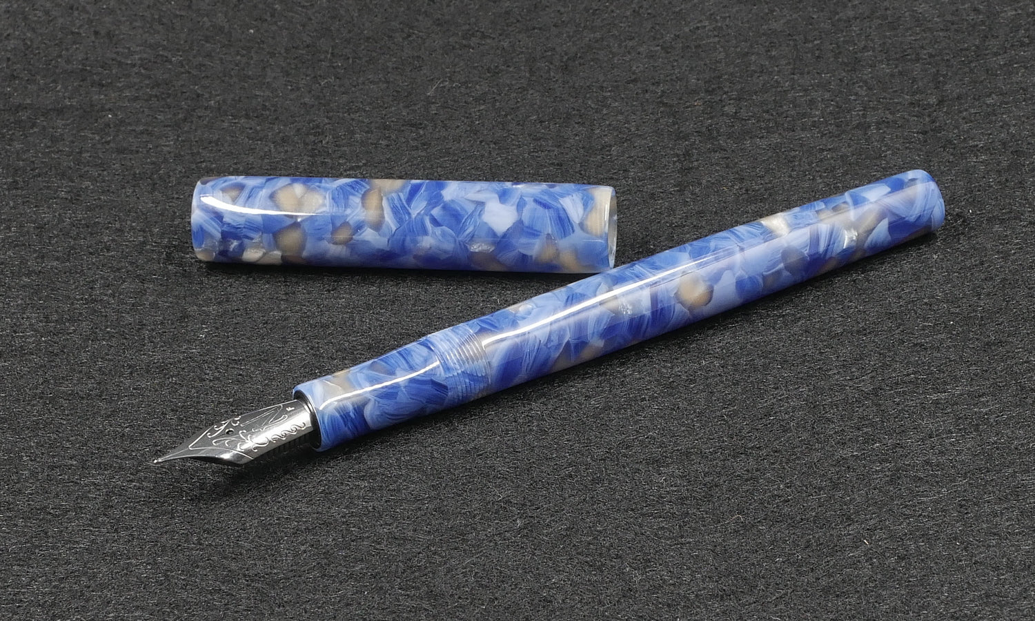 Orville - slim - Blue Shell acrylic - #6 nib