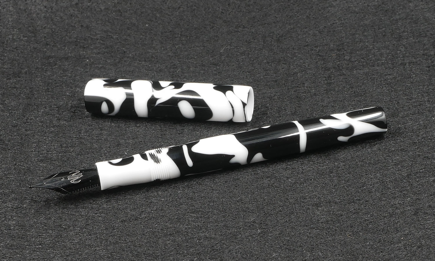 Orville - slim - Cow Patch acrylic - #6 nib