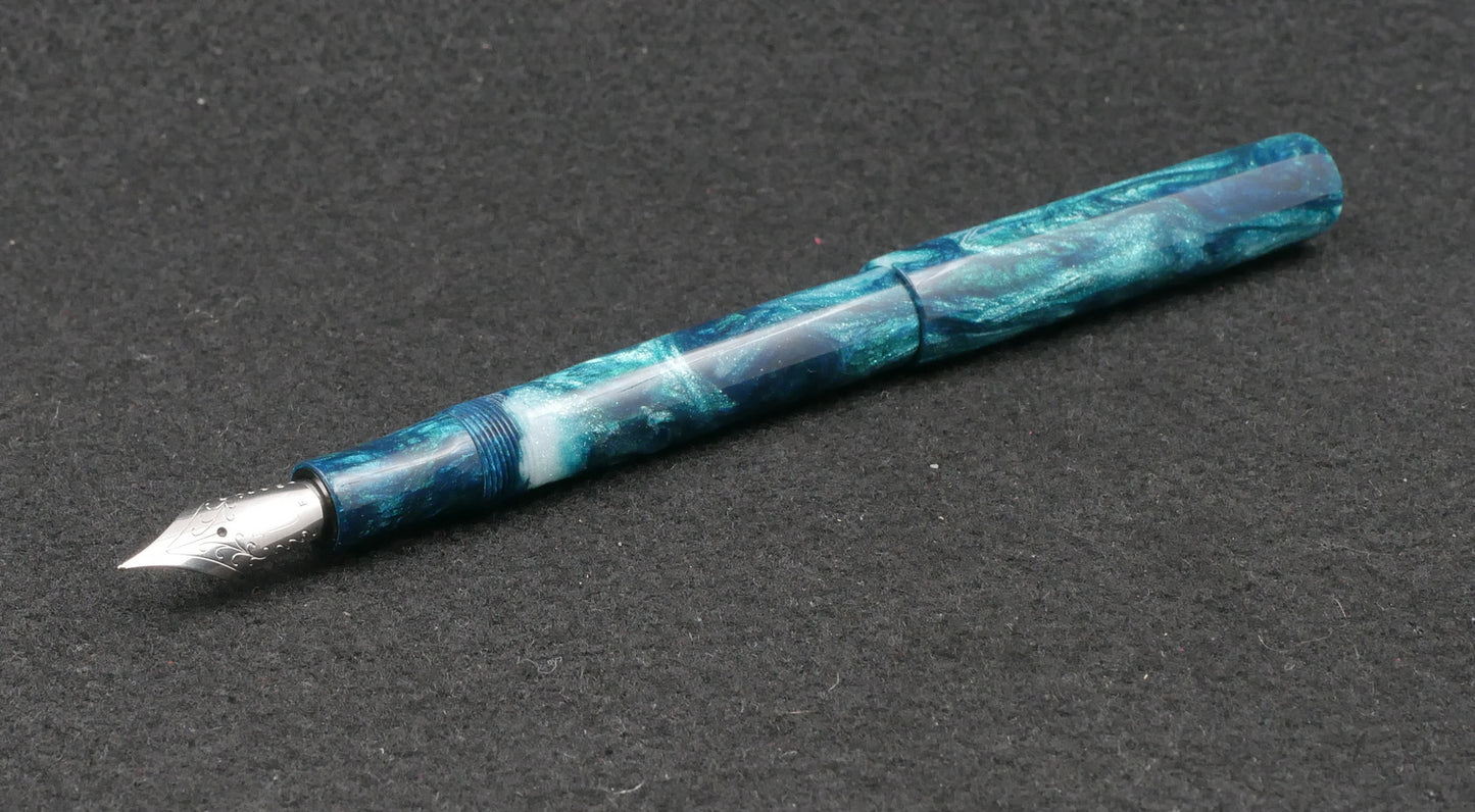 Orville - slim - Brooks Dark Teal resin - #6 nib