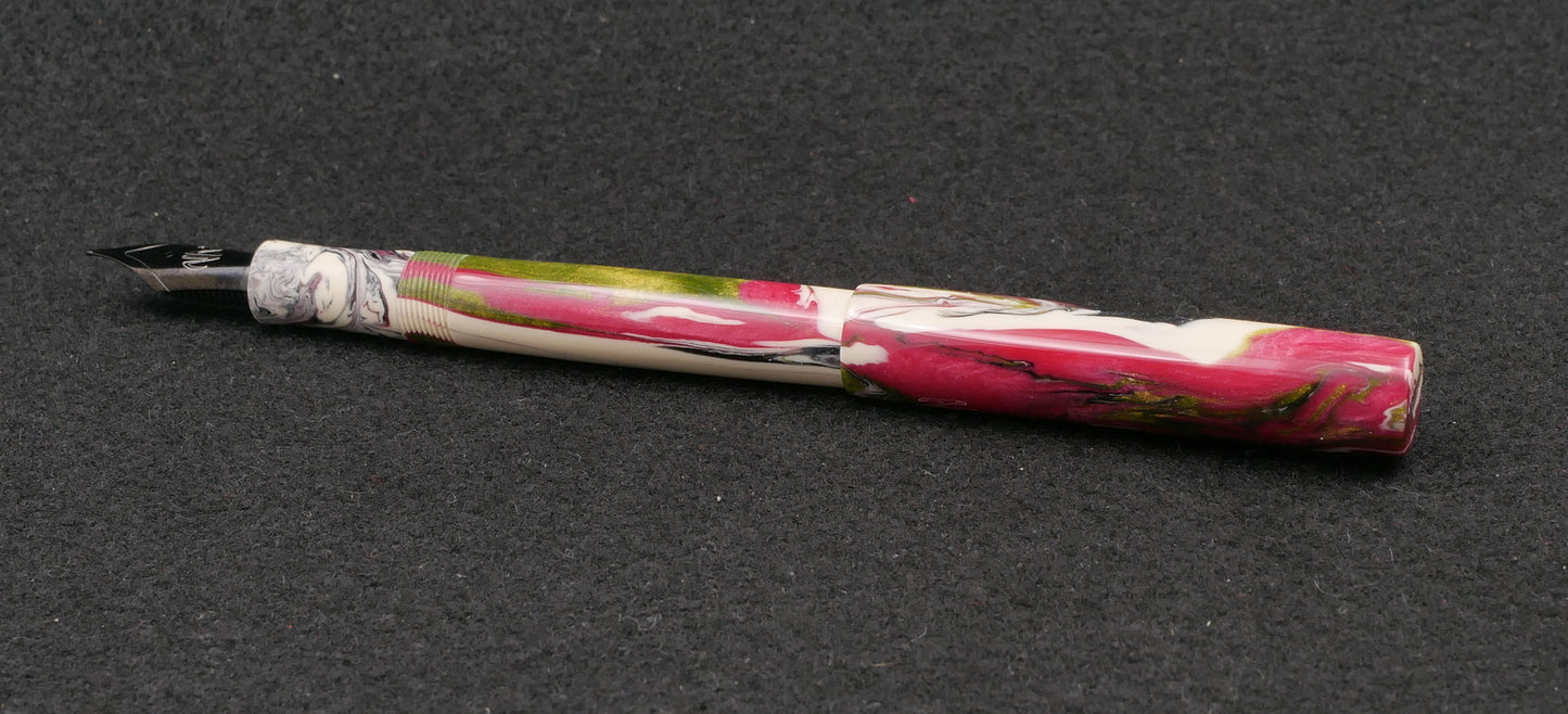 Orville - slim - Brooks Ivory Roses resin - #6 nib