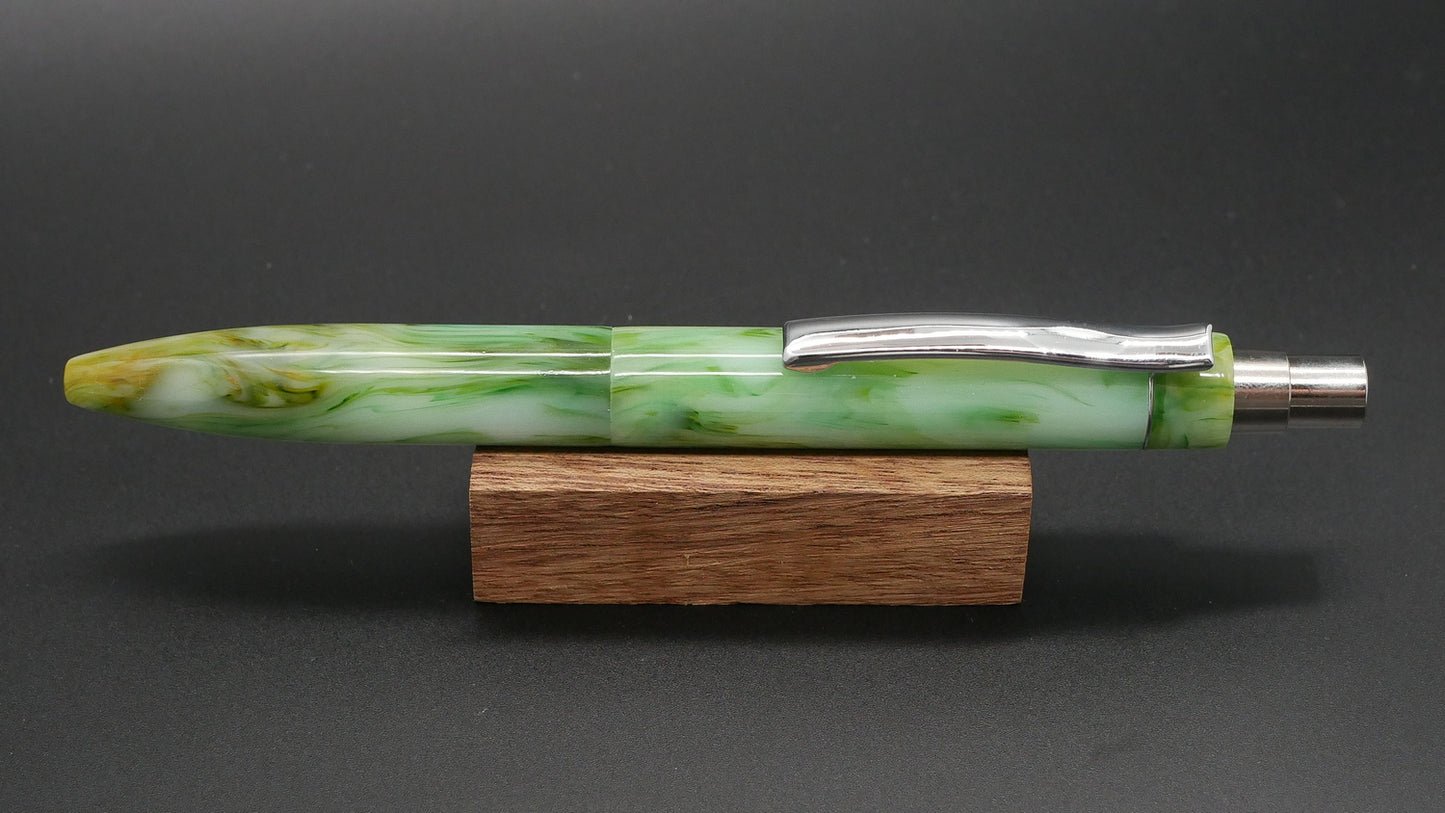 Preston Ballpoint - Eel & Anchor Vintage green resin - clip