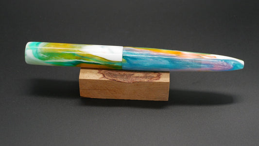 Preston fountain pen - slim - Mid - D Squared Arts Kaleidoscope resin - Jowo #6 nib - Short carts only
