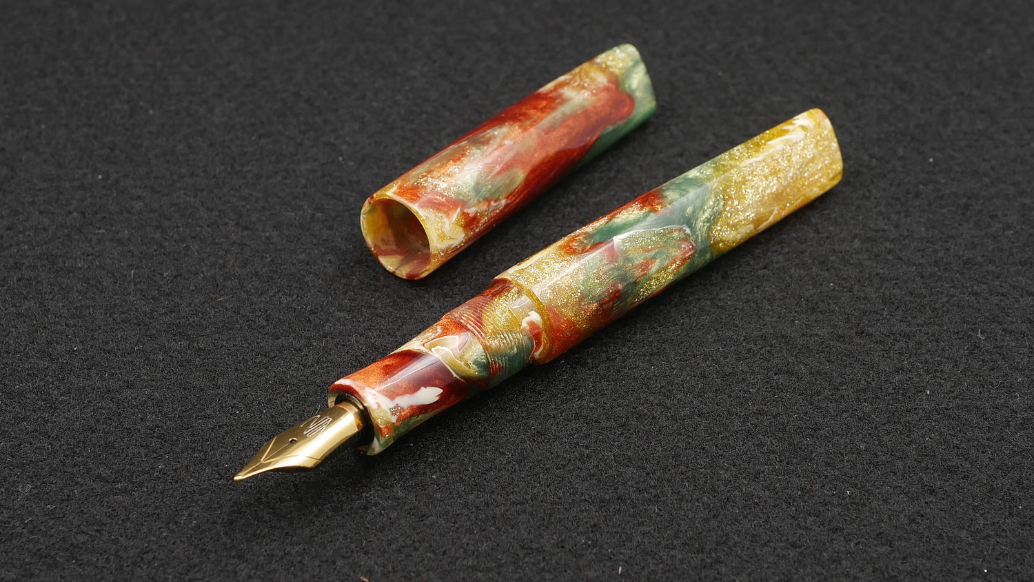 Prospector - Medium - Corrl Creations Ryan's Autumn resin - Jowo #6 nib