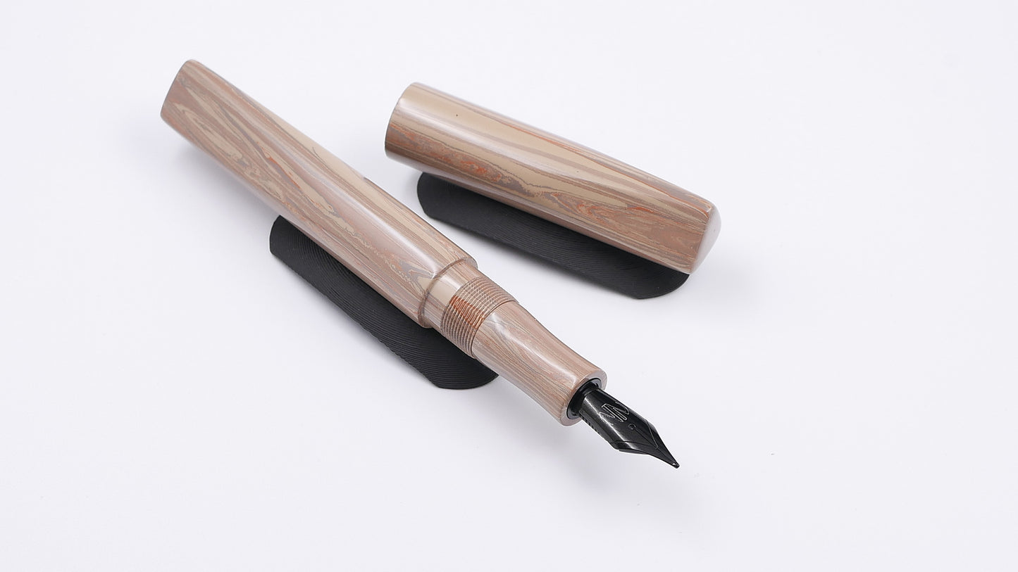 Prospector - Medium - NYH Apple Cake ebonite - Jowo #6 nib