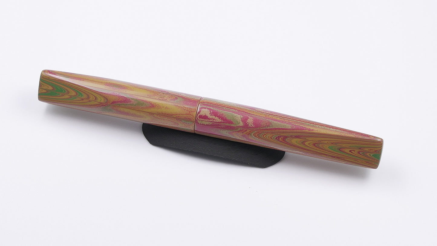Prospector - Small - NYH Pink Flower ebonite - Jowo #6 nib