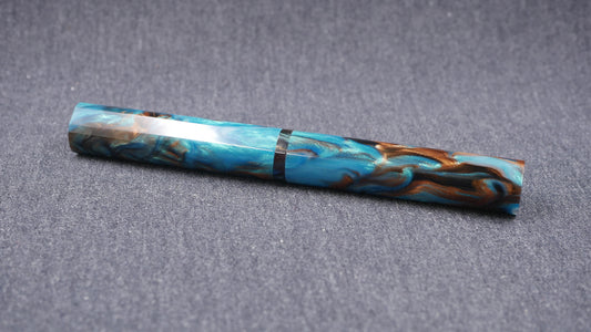 Shinobi - medium - CORRL Blue Chocolate & Downtown Graffiti resins - Jowo #6