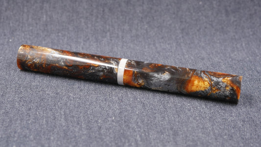 Shinobi - medium - Papa J White/Gold & Muttblank Brown resins - Jowo #6