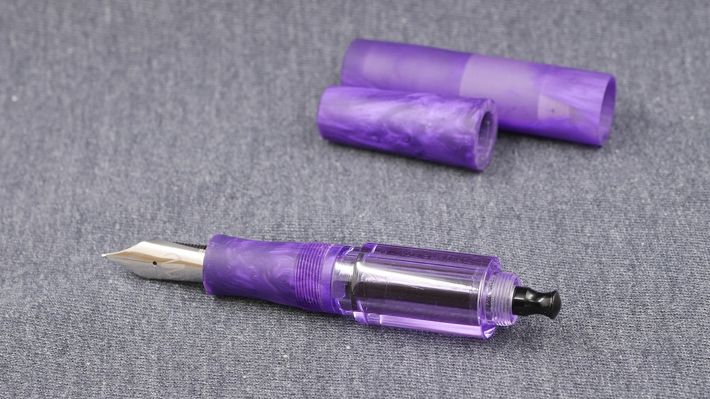 Townsend - Large – Eel and Anchor Purples resin - syringe filler - #8 and #6 nib