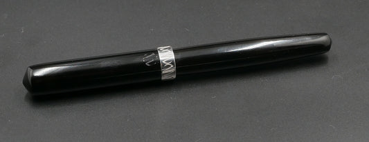 Orville C - Small - Nikko Black ebonite - cap ring- #6 nib -