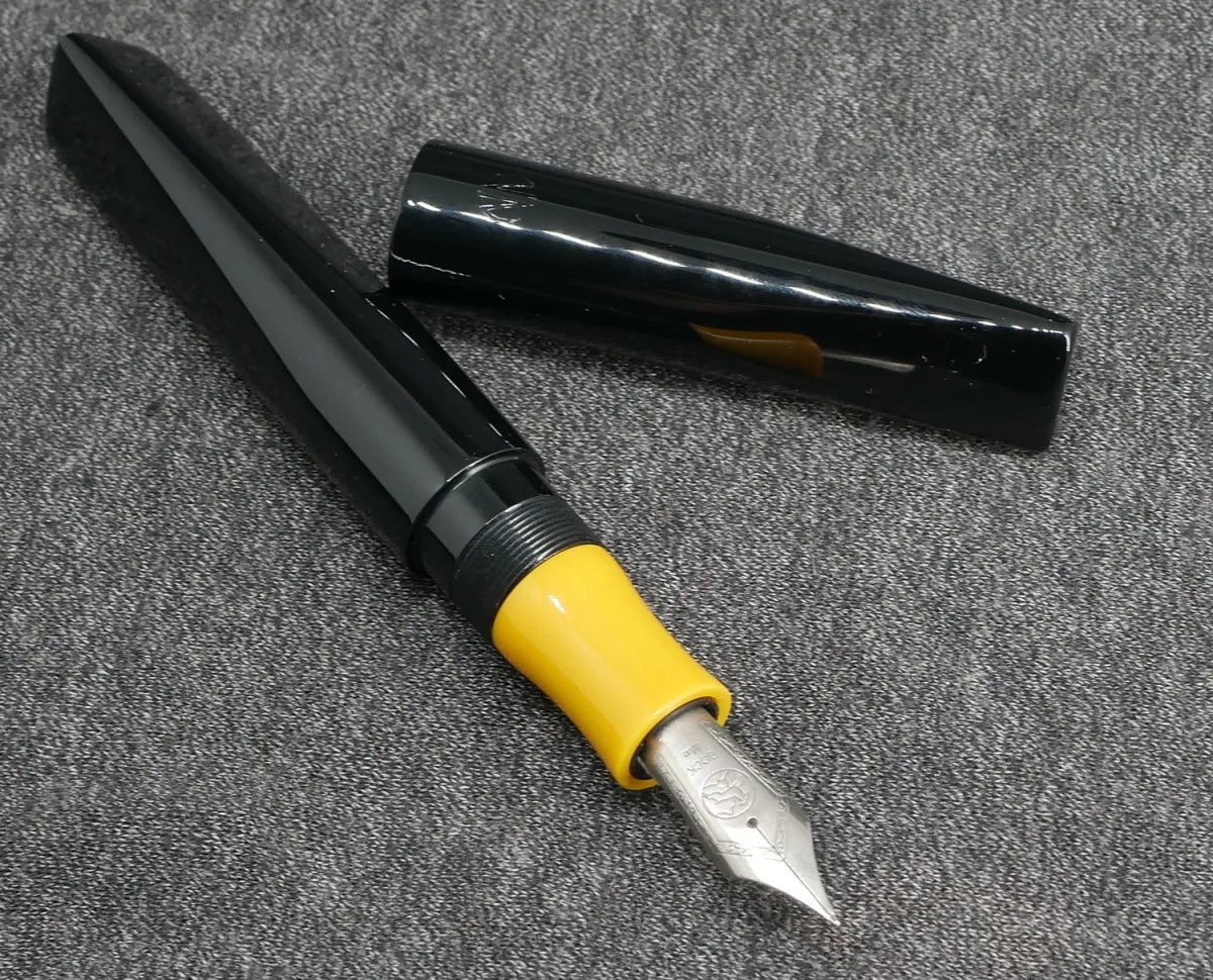 Prospector - Large – black and yellow acrylic - #8 nib