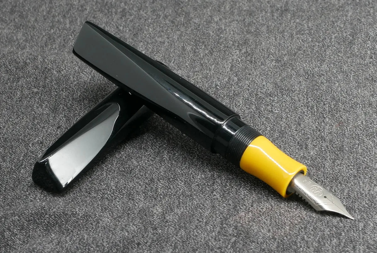 Prospector - Large – black and yellow acrylic - #8 nib