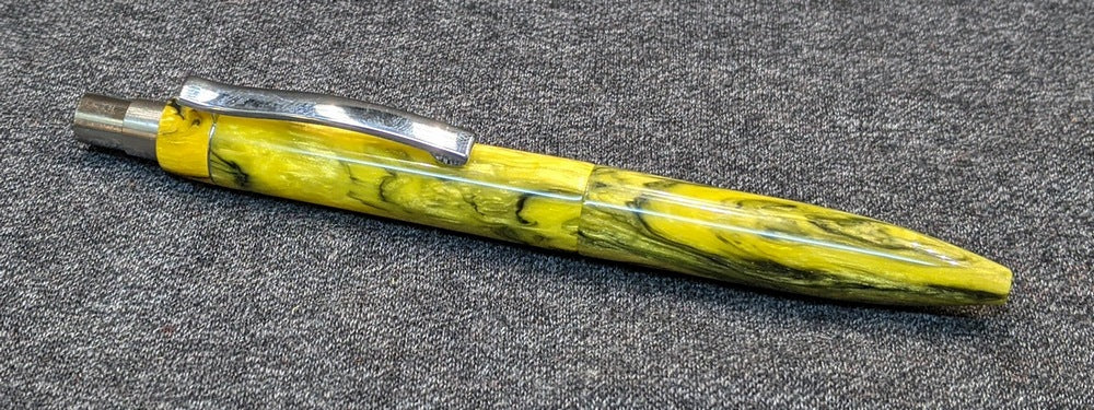 Preston Ballpoint - Corrl Creatons Burnt Yellow resin -