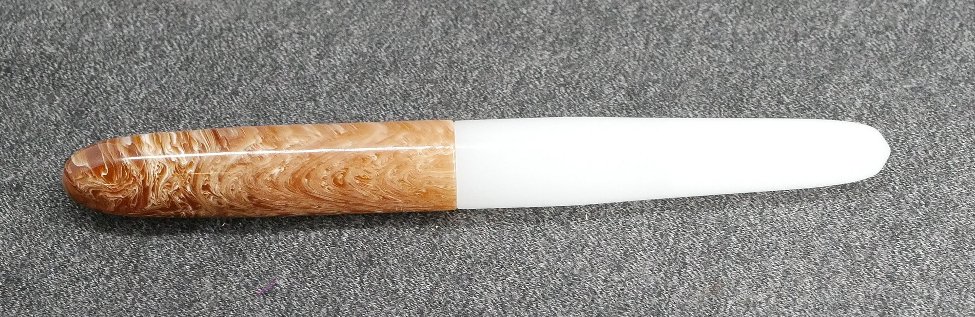 Majestic - small - whites and brown acrylic - n1- #6 nib -