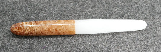 Majestic - small - whites and brown acrylic - n1- #6 nib -