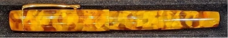 Orville - Small- Calico acrylic - clip - #6 nib -