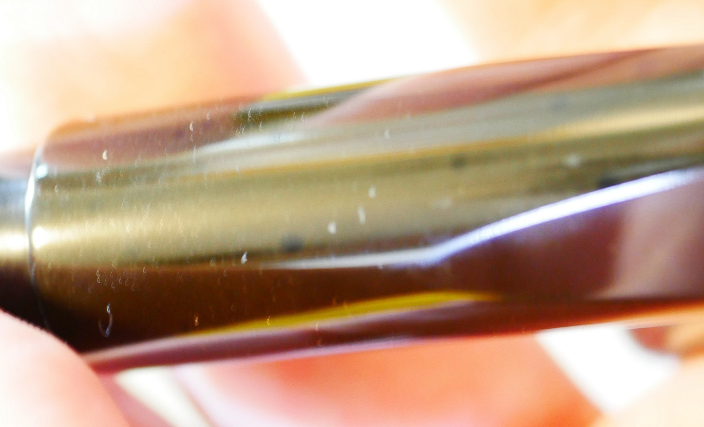 Prospector - Medium – Black ebonite w/ spots - #6 nib