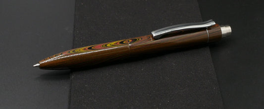 Preston Ballpoint - 3 ripple Autumn ebonite