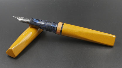 Prospector - Medium - Nikko Amber, SEM Midnight blue ebonites - Jowo #6 nib