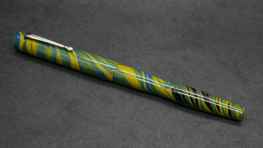 Orville - small - Zaner Bloser style - Tropical ebonite - clip - #6 nib