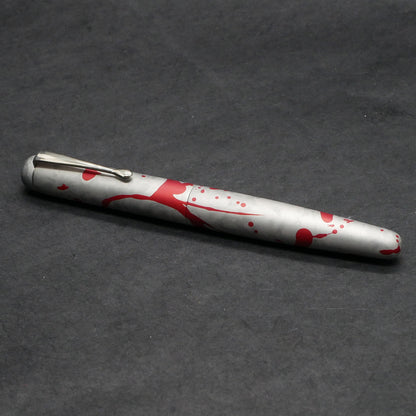 Majestic - Small - Ashley Anodized Aluminum Red over Silver - clip - #6 nib