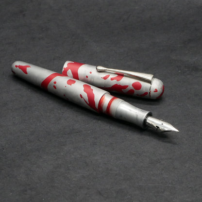 Majestic - Small - Ashley Anodized Aluminum Red over Silver - clip - #6 nib