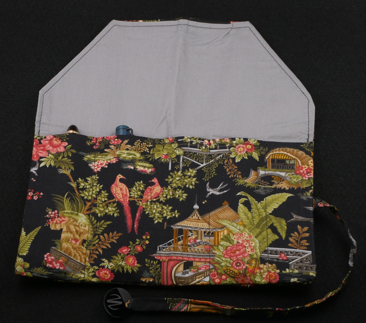 Pen Wrap - 5 pens - Asian gardens