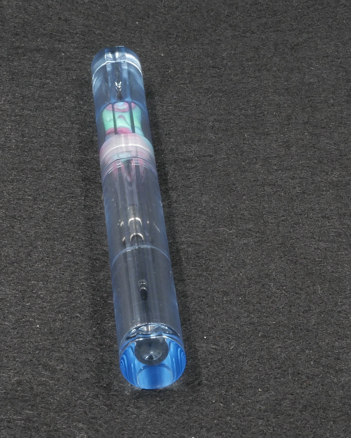 Shinobi - small - Clear blue and CORRL Creations resin section - Jowo #6 nib