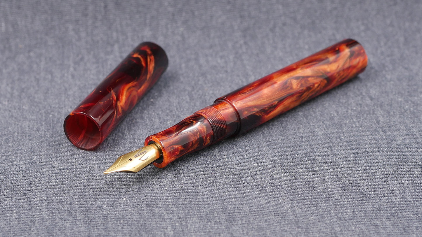 Eastman - Medium - CORRL Blood Orange resin - Jowo #6 nib
