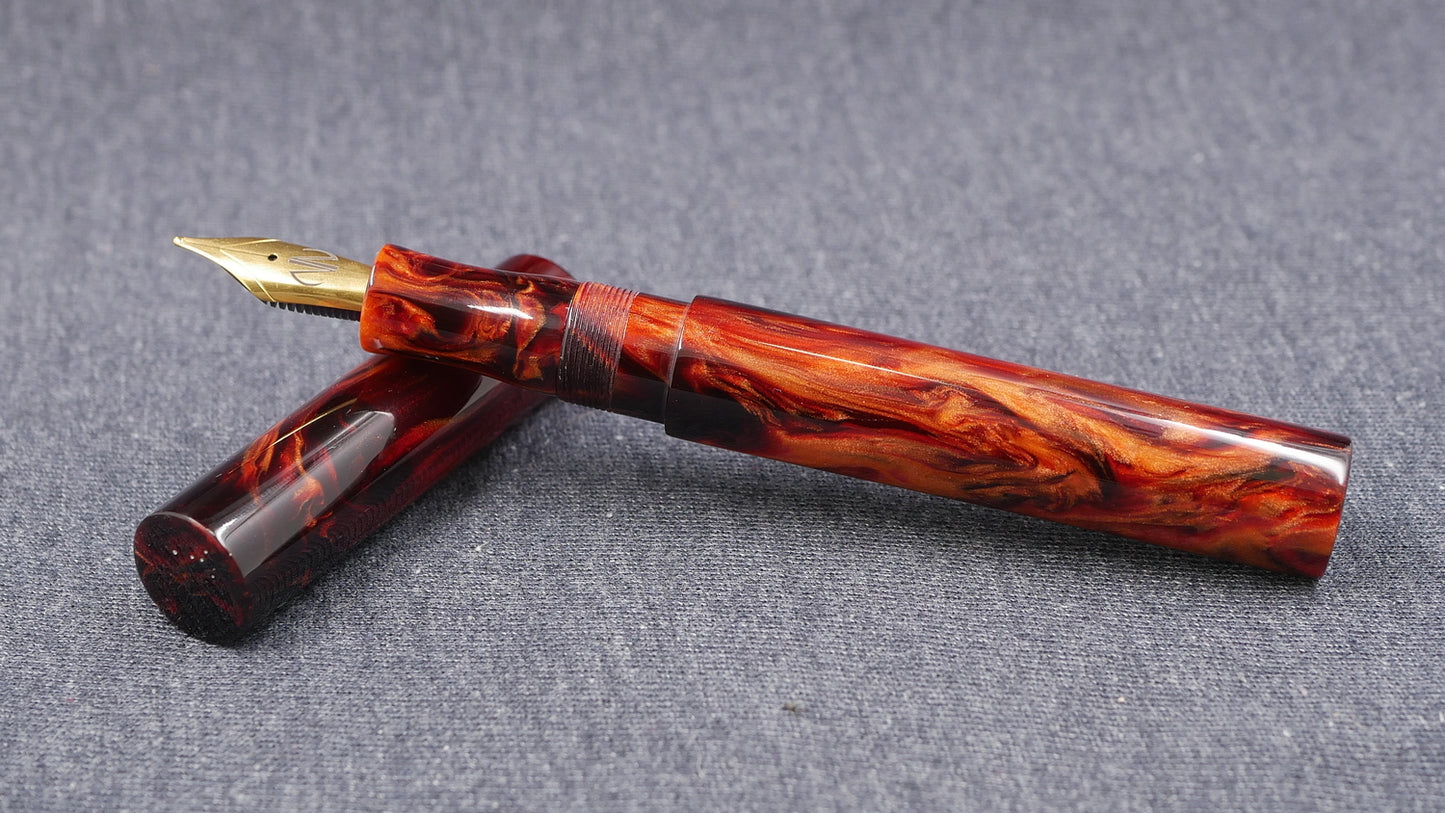 Eastman - Medium - CORRL Blood Orange resin - Jowo #6 nib