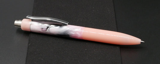 Preston Ballpoint - CORRL Elderberry Lace resin and light pink acrylic -  -