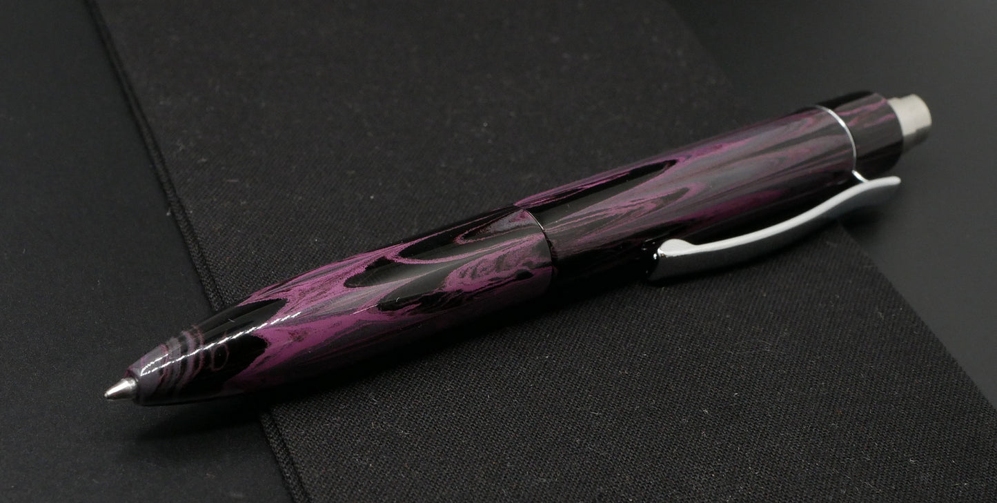 Preston Ballpoint - Purple female ebonite