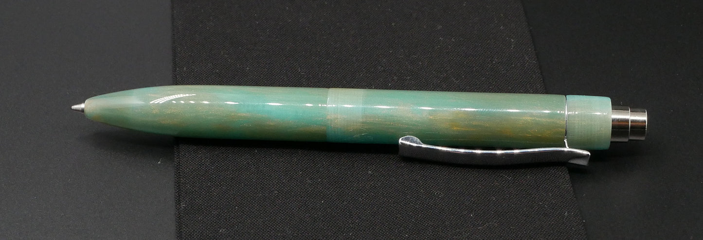 Preston Ballpoint - D Squared Gold Green resin  -