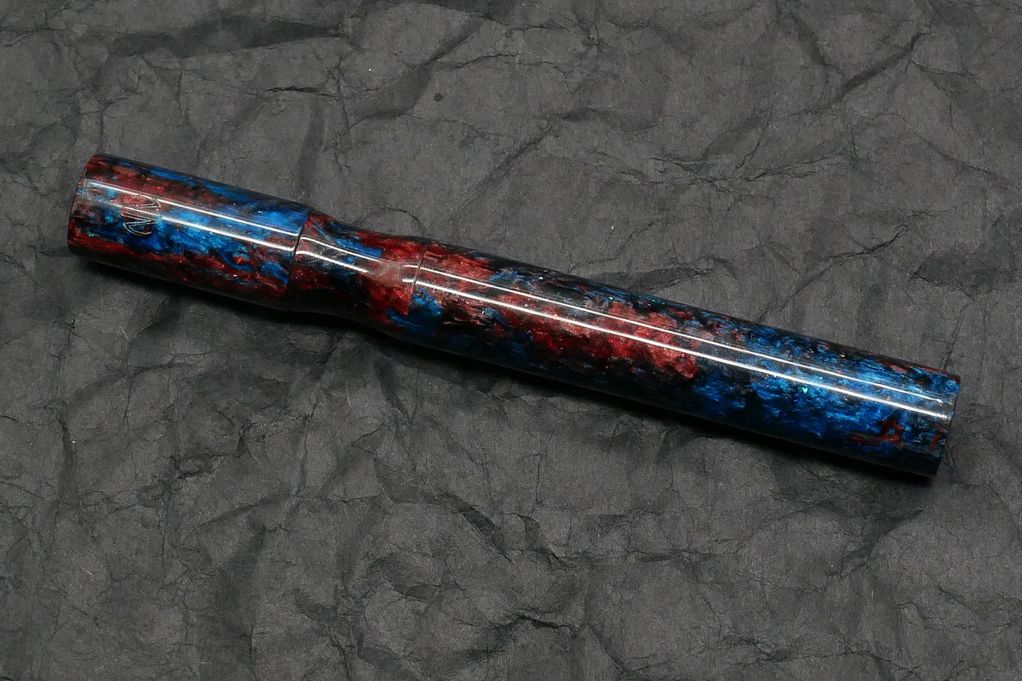 Hale - Oversize – Carolina Pen Co Red & Blue resin - Jowo #6 nib