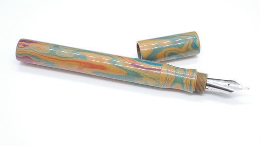 Hale - Small - SEM Rainbow ebonite - Bock #6 nib