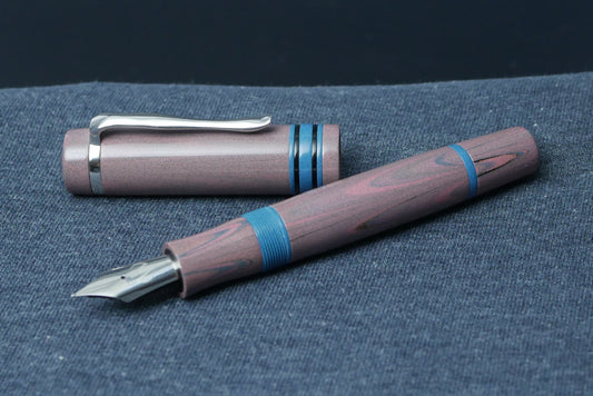 Knickerbocker - Large - Nikko Pink/Gray ripple ebonite