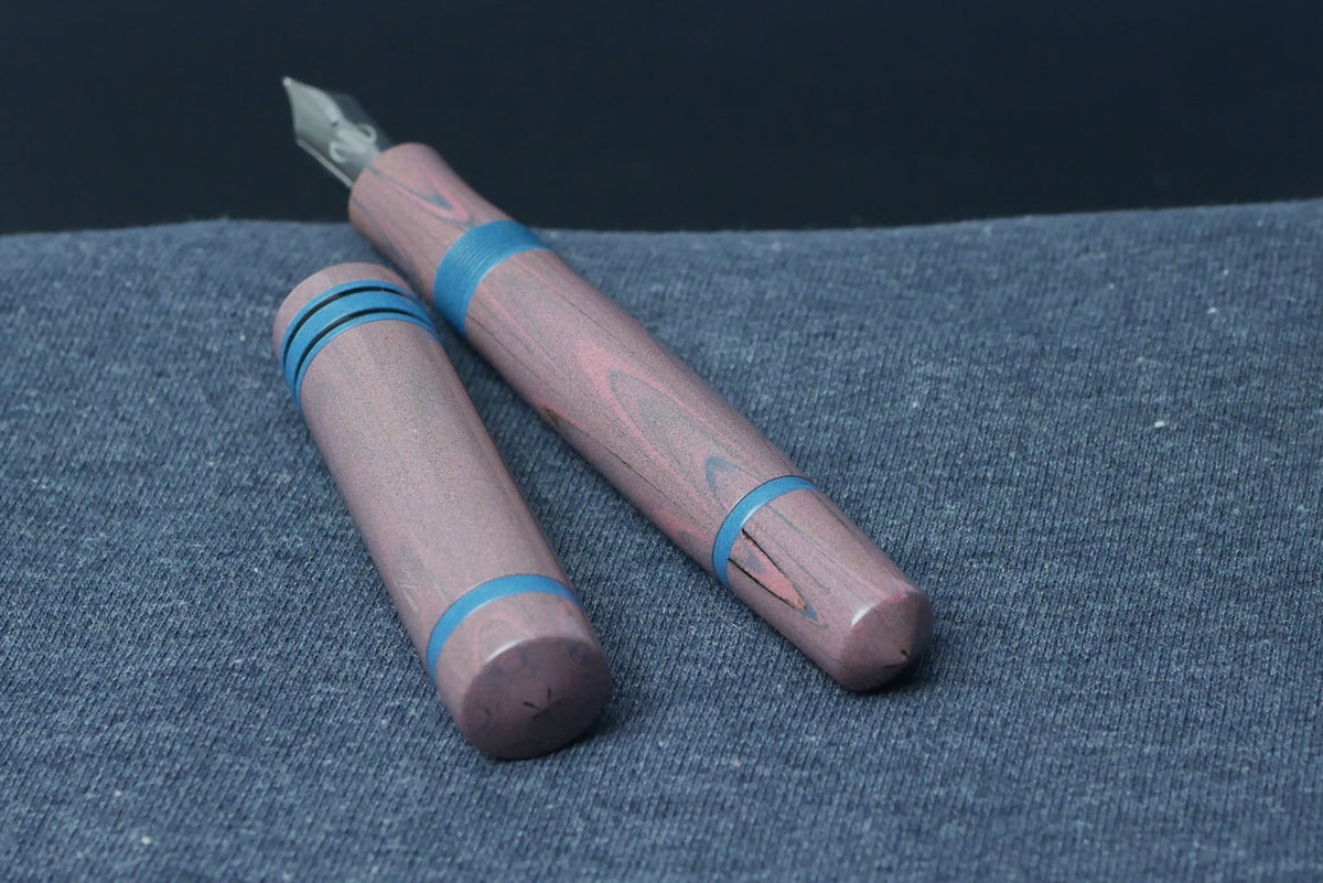 Knickerbocker - Large - Nikko Pink/Gray ripple ebonite