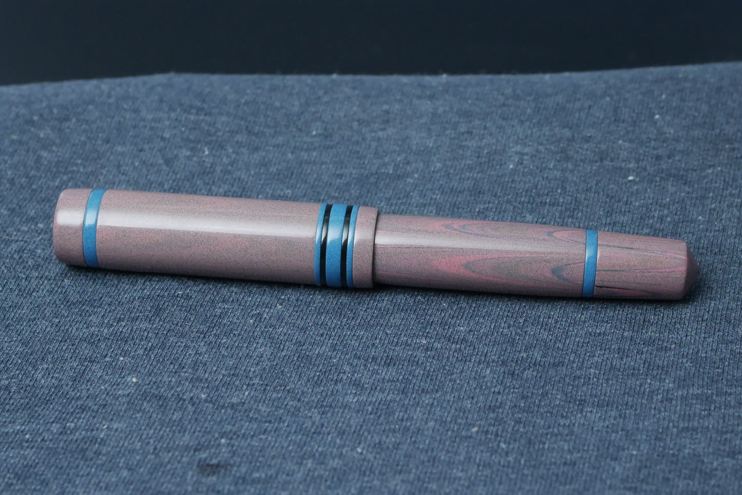 Knickerbocker - Large - Nikko Pink/Gray ripple ebonite