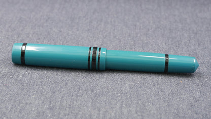 Knickerbocker - Medium - SEM Petrol and black ebonite - #6 nib