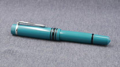 Knickerbocker - Medium - SEM Petrol and black ebonite - #6 nib