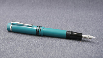 Knickerbocker - Medium - SEM Petrol and black ebonite - #6 nib