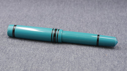 Knickerbocker - Medium - SEM Petrol and black ebonite - #6 nib